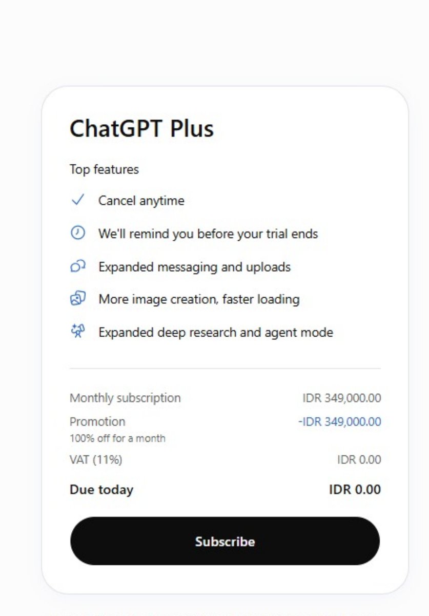 randomtweeps_'s tweet photo. WTS CHATGPT PLUS KALI AJA ADA YANG MAU, TAWARKAN HARGA DI DM YAW #zonauang #zonaba #zonabu #chatgpt #gptplus https://t.co/wdMkJJXVXm