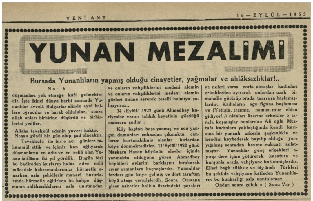 BeylikJK's tweet photo. @ptguvenlik @Hcer116785 @ZobiciQue Sağda ki yunanlilarin Bursa'da yaptıklarından sadece bir örnek. 1955 okullarda anlatmazlar. Yani daha doğrusu maalesef resmi tarihe almadılar. https://t.co/Kqw4YR0Xmj