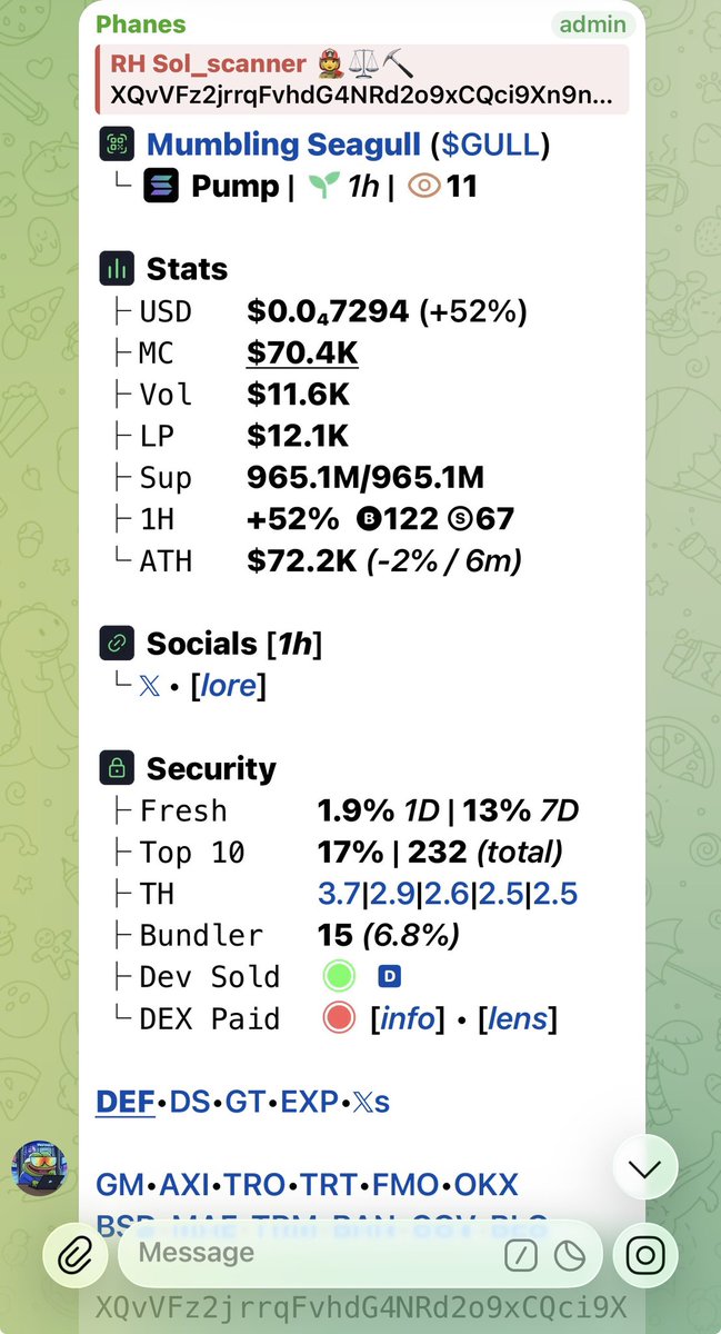 RHSol_scanner's tweet photo. 2X ON $GULL

PRIVATE Dm me on tg https://t.co/OIyPQGarzx to join my group for early entry ca 

XQvVFz2jrrqFvhdG4NRd2o9xCQci9Xn9nGYVumBpump https://t.co/MFoF5AypBW