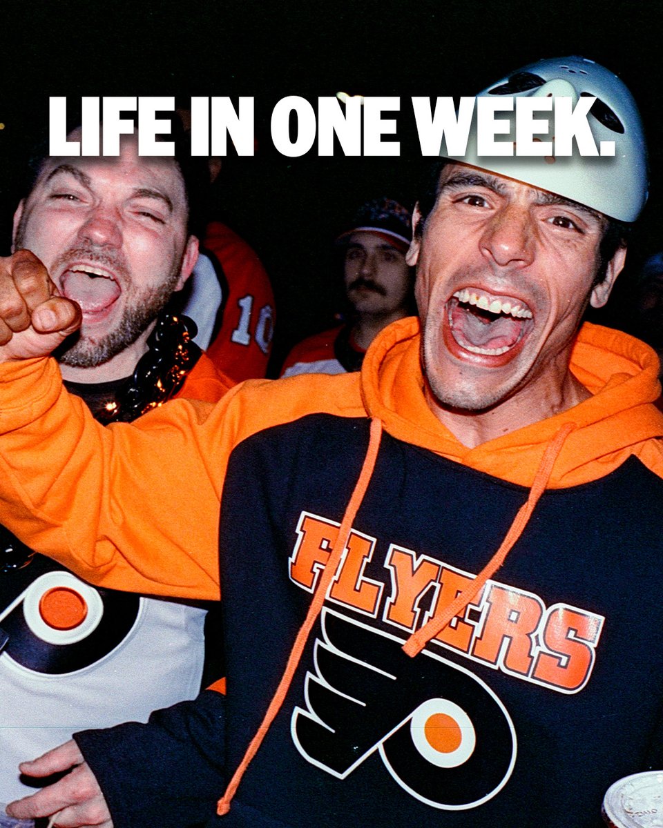 NHLFlyers's tweet photo. One week from right now, we'll be back to hockey. 🏒 https://t.co/j8nQ4CK7XT