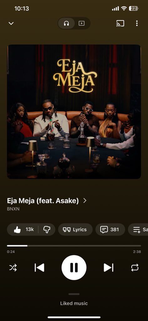 1eskobarz's tweet photo. BNXN x ASAKE - EJA MEJA 

WHAT A SONG!!!! https://t.co/NyjOjhGvaL