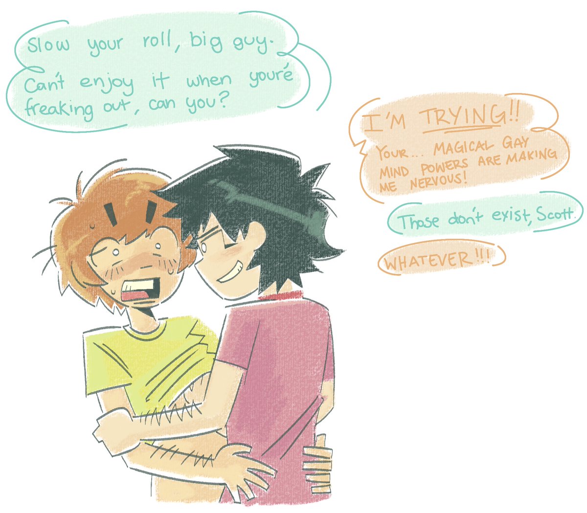 Para_doesArt's tweet photo. Yeah have fun you two #scottpilgrim #scottpilgrimvstheworld #scollace https://t.co/jqGogdda9u