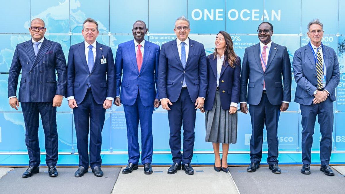 UNESCO_DG's tweet photo. One ocean connects us all — it regulates our climate, sustains livelihoods, shapes cultures and influences our shared future.

Today at #UNGA, with Heads of States and leaders from across the world, I was pleased to open @UNESCO’s “One Ocean” exhibition, dedicated to bringing ocean knowledge closer to people and turning understanding into action.

Protecting the ocean begins with understanding it. Through @IocUnesco, we advance the science, observations and knowledge needed for informed action. Through ocean literacy, we bring that knowledge into classrooms, communities and everyday life.

I am grateful to the Prada Group for its longstanding partnership with UNESCO, which has already brought ocean education to more than 41,000 students worldwide.

Together, we can strengthen our connection with the ocean and inspire action to protect our shared blue planet.

#ForThePeople