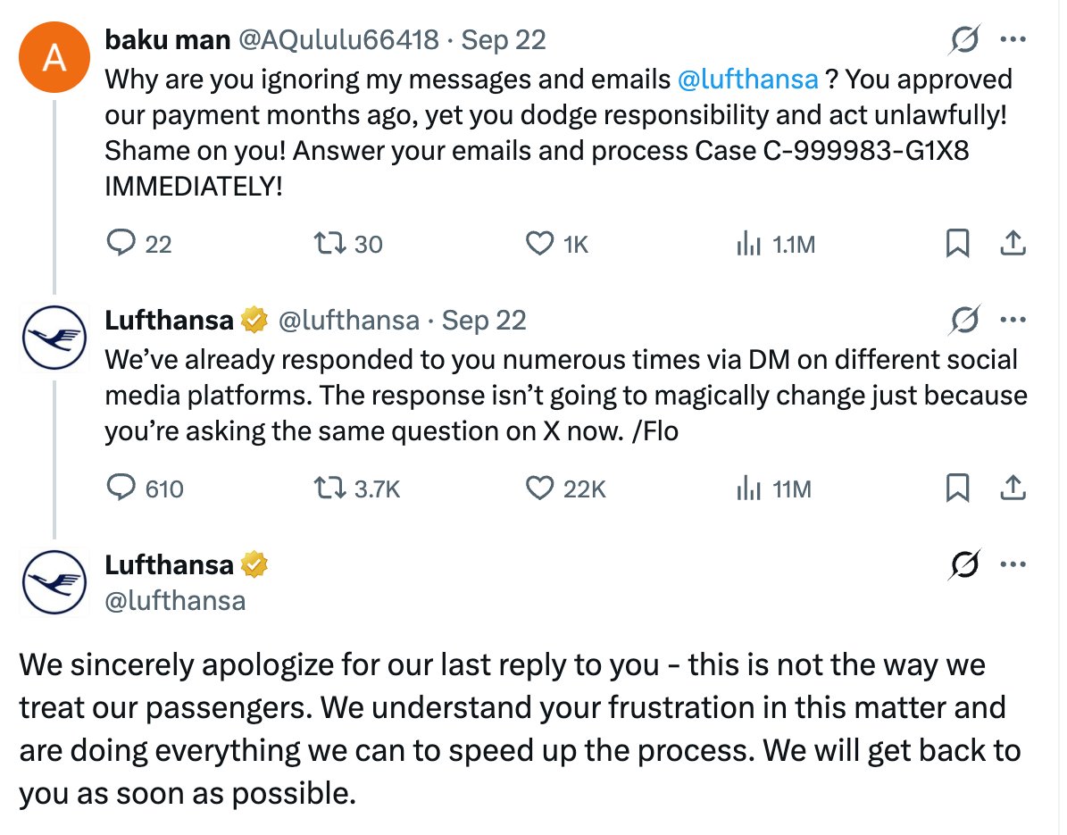 swd2's tweet photo. In today's edition of "holy shit the AI-bot said what to a customer?!?"... https://t.co/MR68b1w9C9