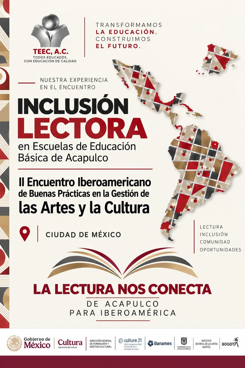 TEEC's tweet photo. Un paso más para llevar el trabajo que construimos desde Acapulco a nuevos espacios.

La lectura nos conecta. De Acapulco para Iberoamérica. https://t.co/65RdcPk2Rl