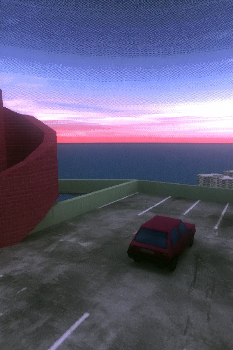 lostnlatency's tweet photo. parking garages get views that apartments charge extra for https://t.co/bGIg9lPlcS