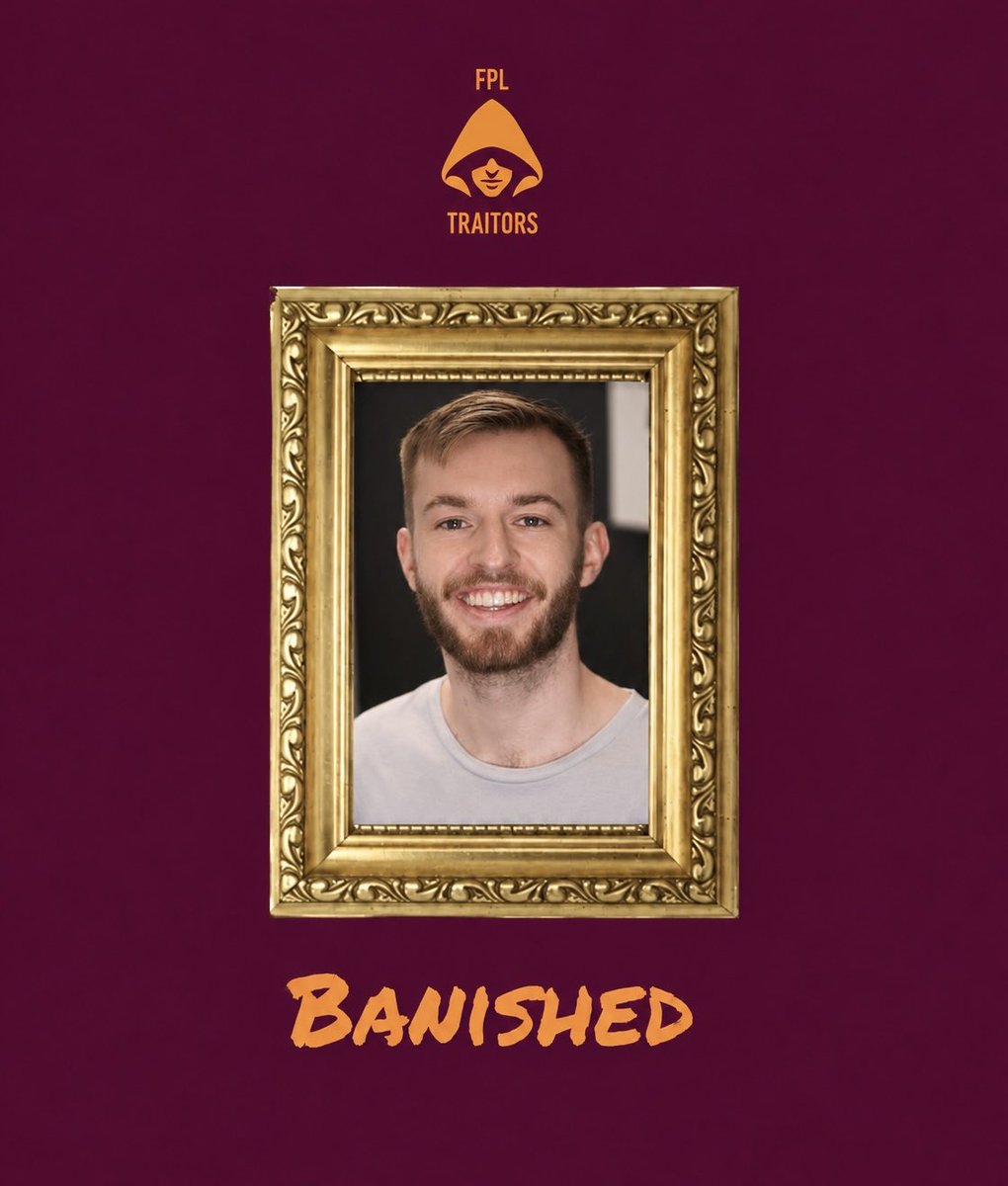 Greyhead19's tweet photo. @JackUkiah has been banished form the castle.
I can reveal they were a Faithful
Well that was an eventful day!
What will the Traitors do next? #FPLTraitors https://t.co/qkE0Jwxro0