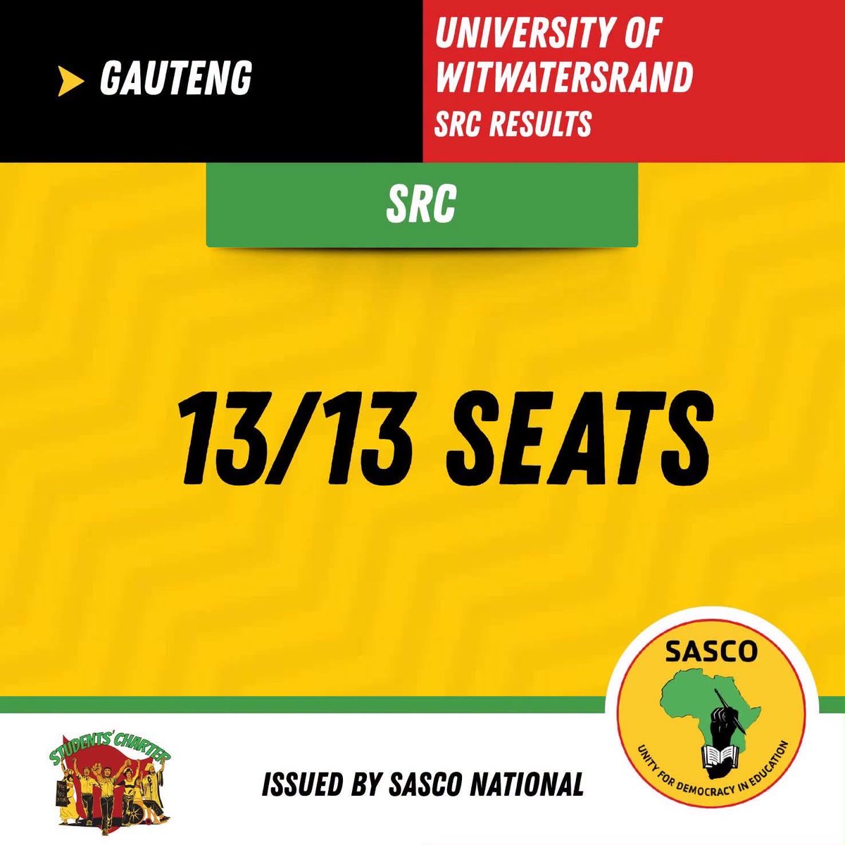 mrlungisa's tweet photo. SASCO Congratulation https://t.co/YYGKD8jUnc