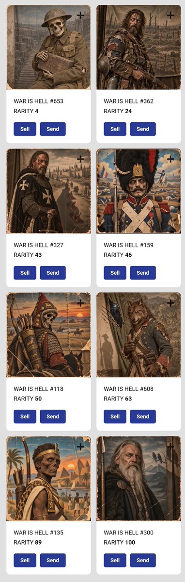 JakeofAlltrds's tweet photo. @WARISHELLXRPL Went and minted a few more before the price goes up. Cant wait to hear about and play the game https://t.co/KiaQjIrXsZ