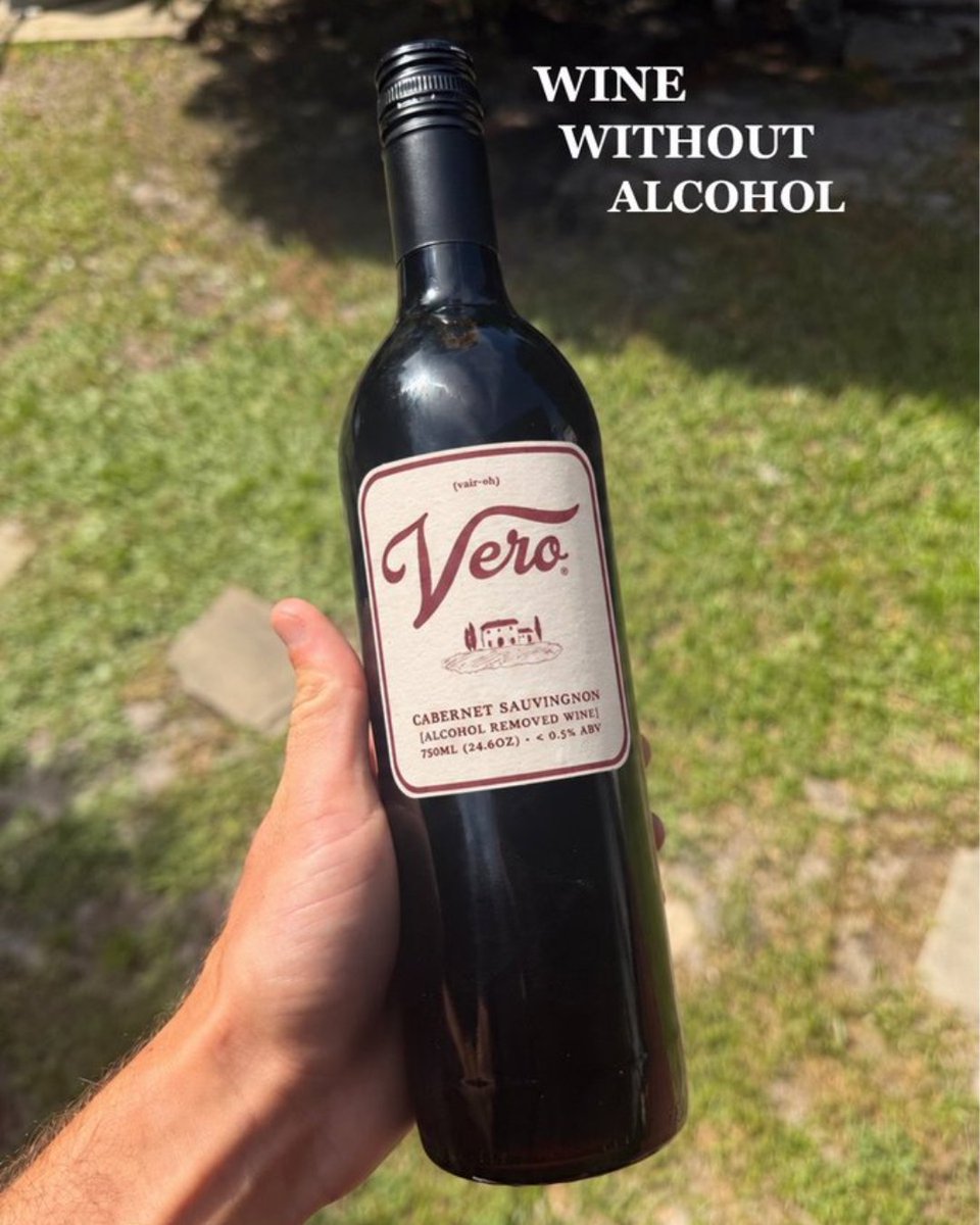 Verowineco's tweet photo. Authentic Wine Without Alcohol. 

Fully Fermented From Organic Grapes. Alcohol Removed Without Heat. Real Wine, No Compromise. 

Preorder Now