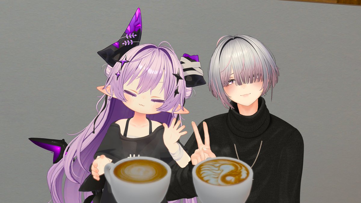 yakumo_en's tweet photo. 昨日のここのはだよ！
前回初参加の方が今回も来てくれて嬉しかった～
お団子ヘアも似顔絵もかわいい!!
カクテル作るのまた練習しなきゃ～

＃ここのは https://t.co/NnlJPZTOCe