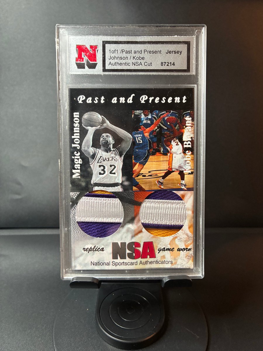 JNSD_Cards's tweet photo. Kobe game used relic, Magic replica- $60, shipping info in bio. Once again, unsure of legitimacy https://t.co/nqK97og3ET