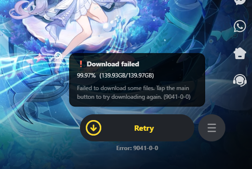Athemsi's tweet photo. Has anyone else been getting this "failed to download some files" after the 7.1 update? or has any solutions? 
#GenshinImpact https://t.co/pflT7ZTHSF