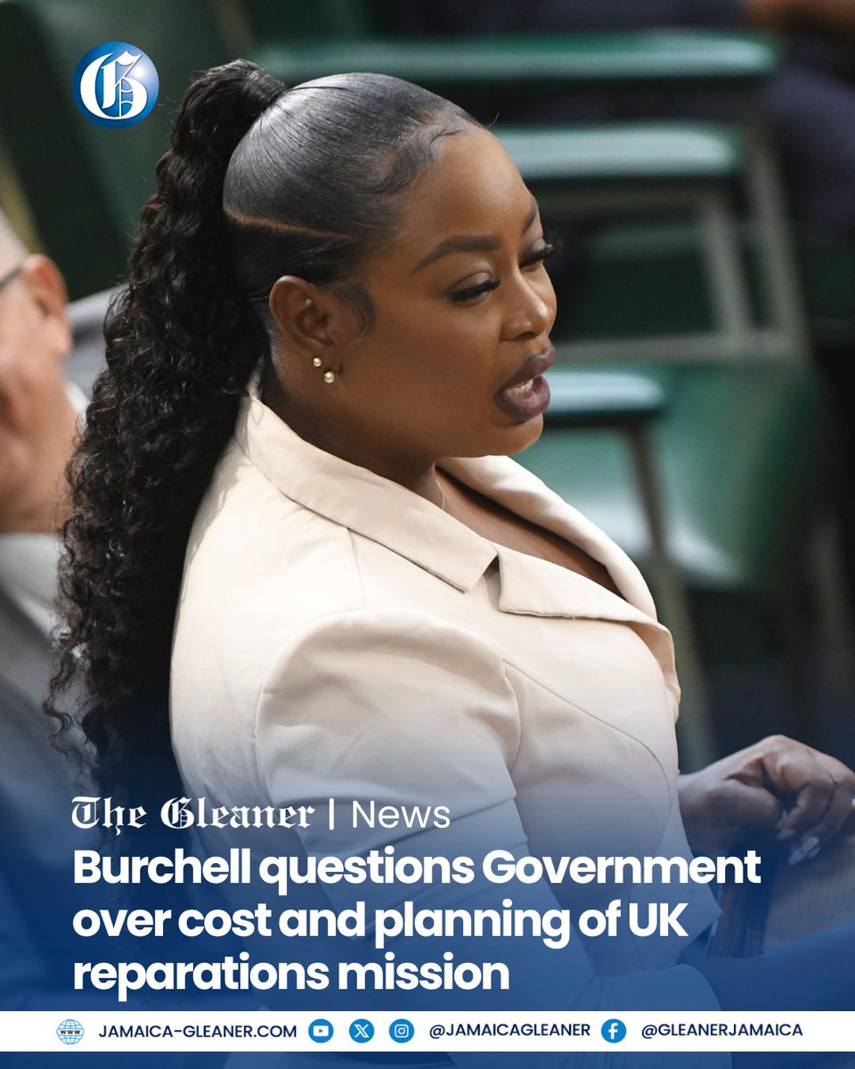 JamaicaGleaner's tweet photo. Opposition Spokesperson on Culture Nekeisha Burchell is demanding transparency over the Government’s recent diplomatic mission to London.

Read more: https://t.co/xq4lFLnEvl #GLNRToday https://t.co/N5YVkQDXOn
