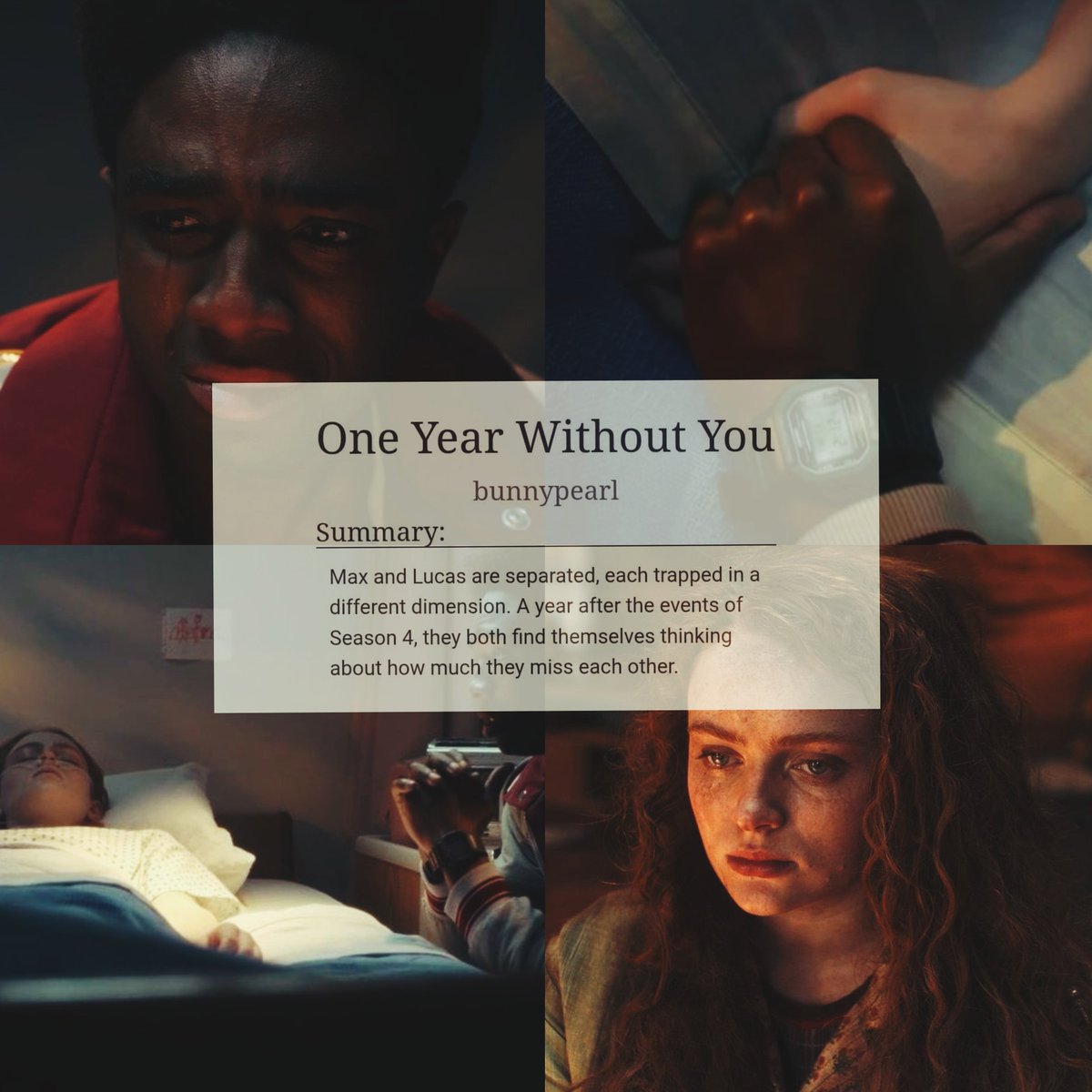 bunnypearl5's tweet photo. 💔 ONE YEAR WITHOUT YOU
https://t.co/CWcDFlw48T
- Lumax’s POVs one year after Season 4, still separated
- Pre-Season 5
- Max’s Coma
- Angst | Yearning
- Short Fic
- Two Chapters | Complete
#strangerthings #lumax https://t.co/K1KnNsSgC8