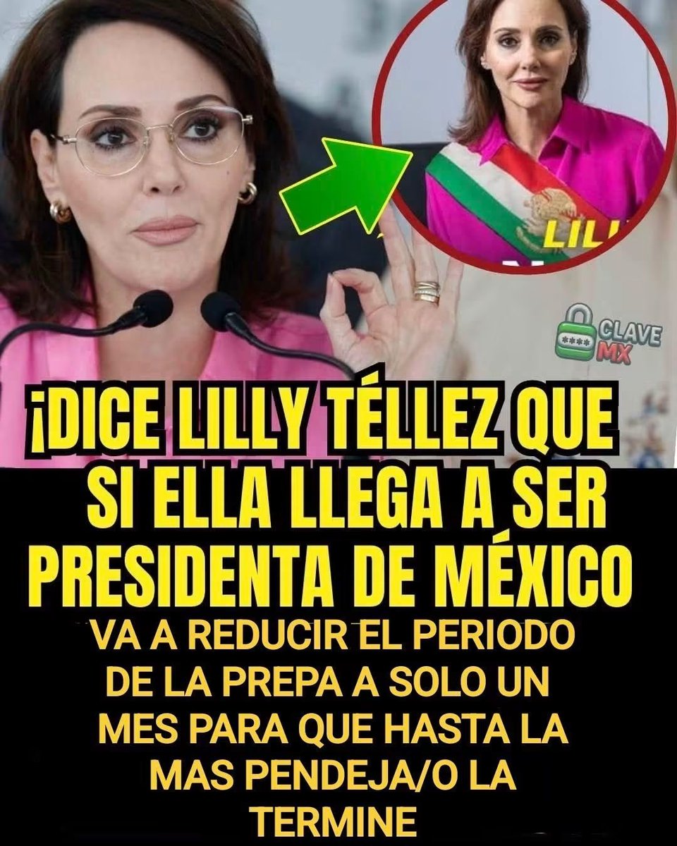 fernando_dgo's tweet photo. @LillyTellez 
Vaya propuesta!!! TE APOYO HDSPTM LACRA!!! https://t.co/BzmMnPJHnU