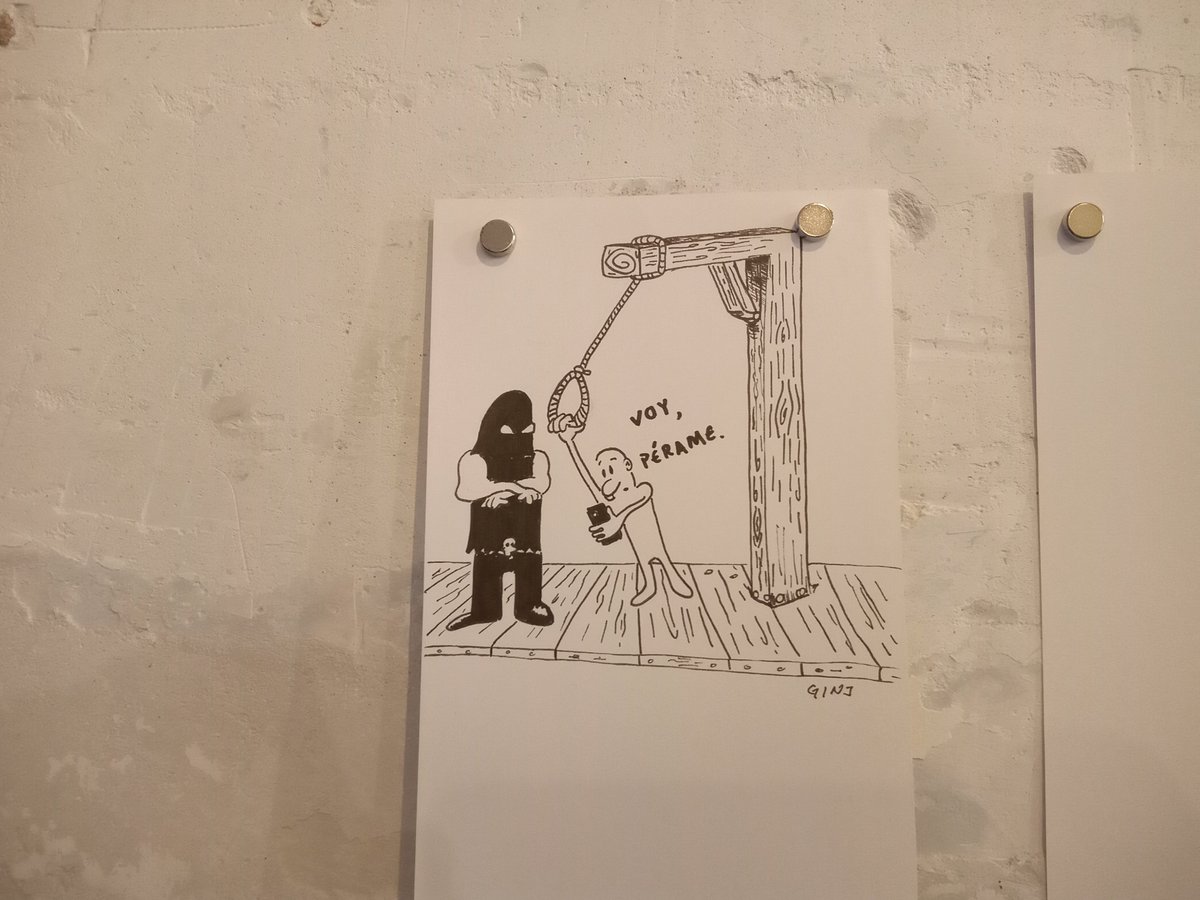 guillermoinj's tweet photo. Mis Memadas siguen exhibiéndose en Amistad/La Murciélaga. Todavía hay dibujos originales disponibles. https://t.co/yb0IoPeBLS