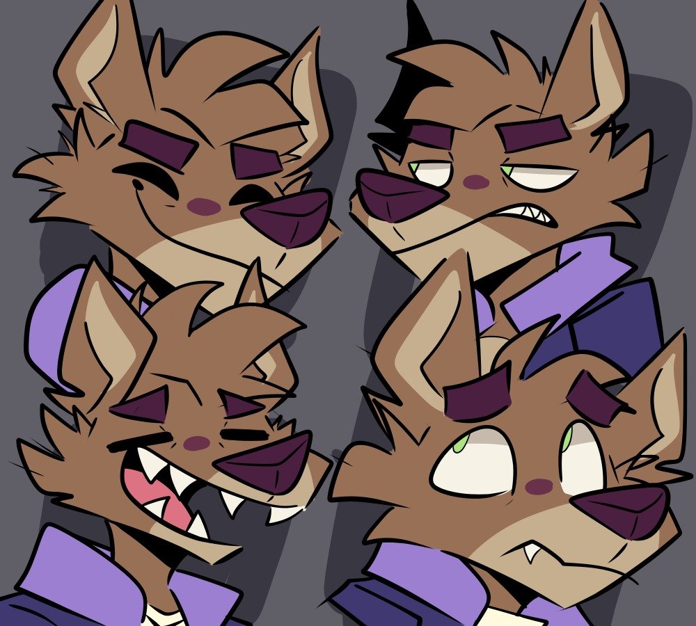 RagingZykor's tweet photo. Bunch of expressions 🐺🦊 https://t.co/9D3tPcbUfD