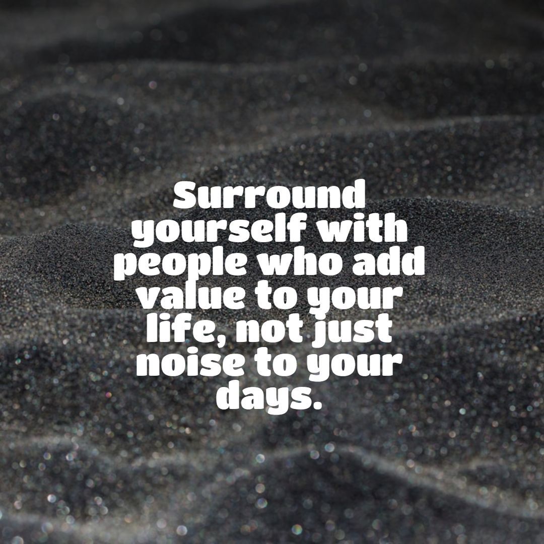QuotesShare's tweet photo. Surround yourself with people who add value to your life, not just noise to your days.

#BestLife #FriendshipGoals #InspirationalQuotes #GoodVibesOnly #ChooseWisely #PositiveEnergy #LifeInspiration #Quotes #ShareInspireQuotes https://t.co/xefNPUO8Xh