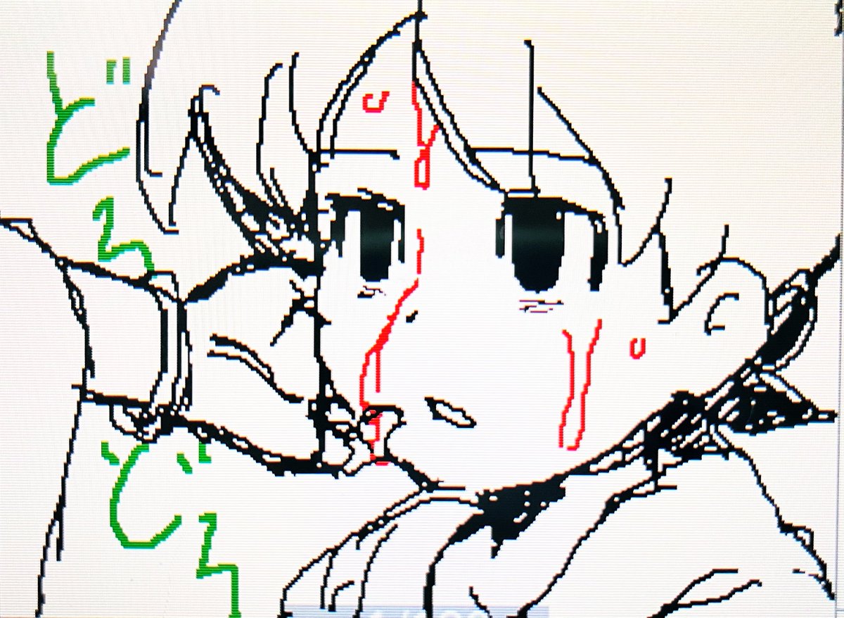 miyama_ykw's tweet photo. エンケーの最低なMVを描こうとしてるあと消しWIP https://t.co/6NSD1xCUvH