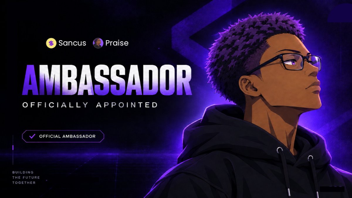 Praise0G's tweet photo. officially a sancus ambassador 💜

really excited to join the sancus community and contribute in my own way through design, content, and education

i’ve been using Sancus and i genuinely like how simple it makes moving between crypto, fiat and gift cards

now it’s time to build, create and help more people discover it.

let’s cook 🫡💜