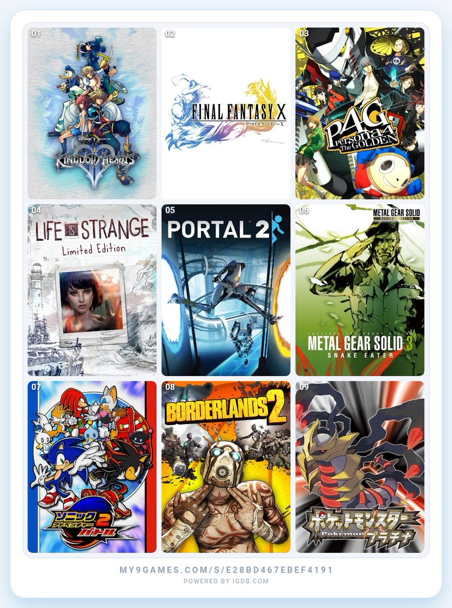 Saltdoesdrag's tweet photo. 9 games who shaped who I am 😁 https://t.co/5X0V8egvfm