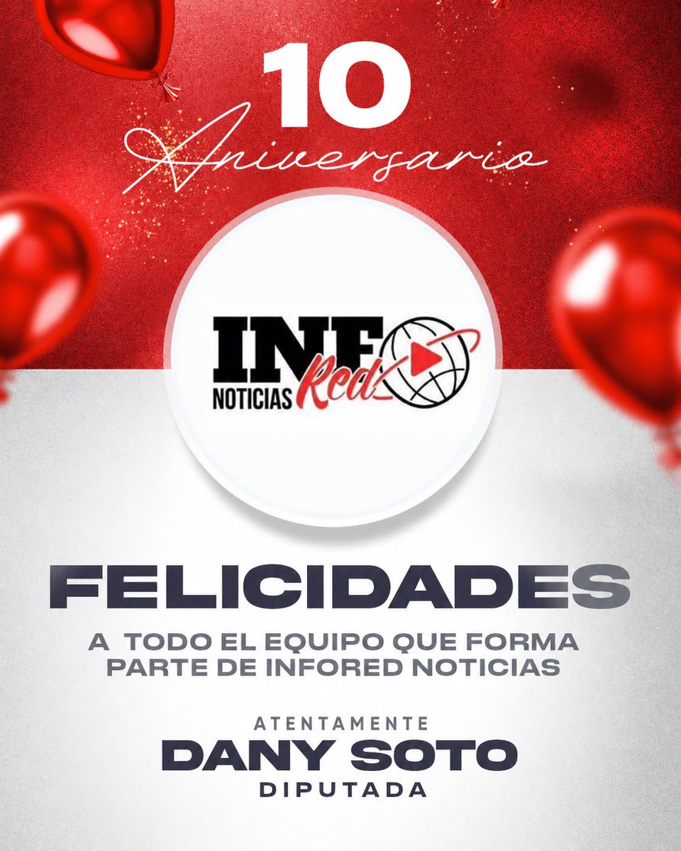 danisotto's tweet photo. Muchas felicidades a Eduardo Blanco de  @InfoRedNoticias, por celebrar su décimo aniversario, informando a los Duranguenses. 📹🎤📲

¡Que sigan los éxitos y que esta historia continúe escribiéndose durante muchos años más! 🎂🎈 https://t.co/cA51W2PieO