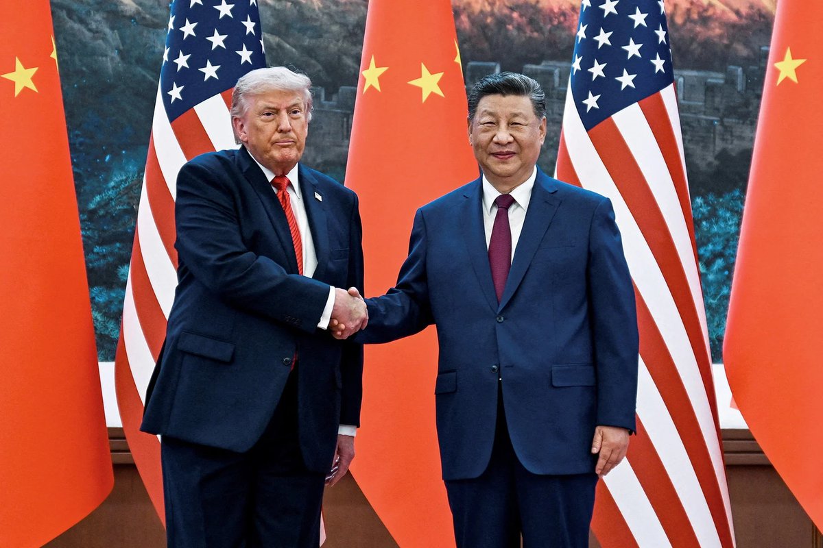 investorphoenix's tweet photo. 🚨Trump-Xi summit kicks off in ~2.5 hours at the White House — their second meeting this year (first was May in Beijing), third in 11 months overall.

On the table: the Nov 10 tariff truce deadline, rare earth export controls, AI governance, and Taiwan tensions. https://t.co/oBcVDoid0H