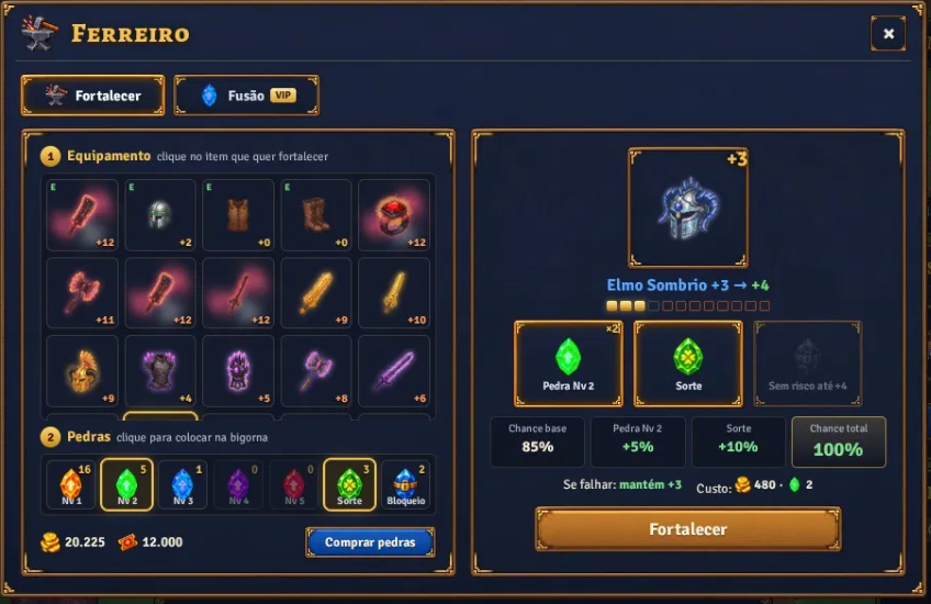 fabert_'s tweet photo. Ferreiro ta ficando legal, aqui no HeroesFarm, voce tem item até +12, e com os tipos: Comum, Incomum, Raro, Épico, Lendário e Mítico https://t.co/J3L3ooeT9j