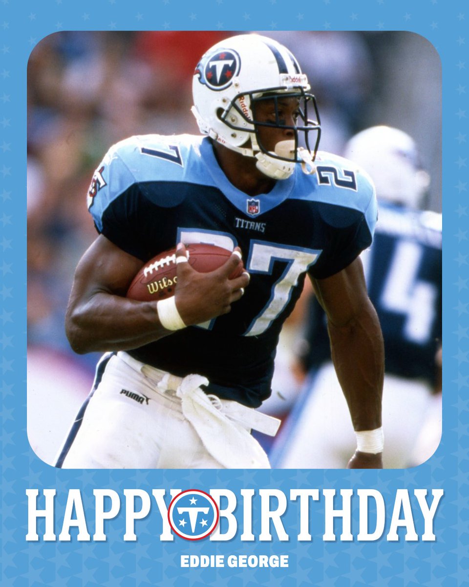 Titans's tweet photo. Happy Birthday @EddieGeorge2727! 🥳 https://t.co/Owb8fFjkr0