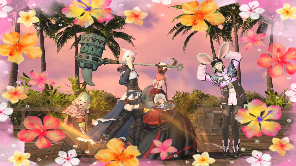 Are_PS5's tweet photo. #FF14
皆さんおはこんばんちは♪(◍•ᴗ•◍)
この間はUEDAメンバー達と討滅戦、Nレイド、アロアロ島周回をやりました♪😀
モグコレの目標クリアまで後少しです♪😊
その後は久々の無人島開拓でランク11まで上がり、フライングマウントも開放♪😆
寝る前は'宝物庫エキサイトロン'に行きました♪😉 https://t.co/ojlXsZIIEt