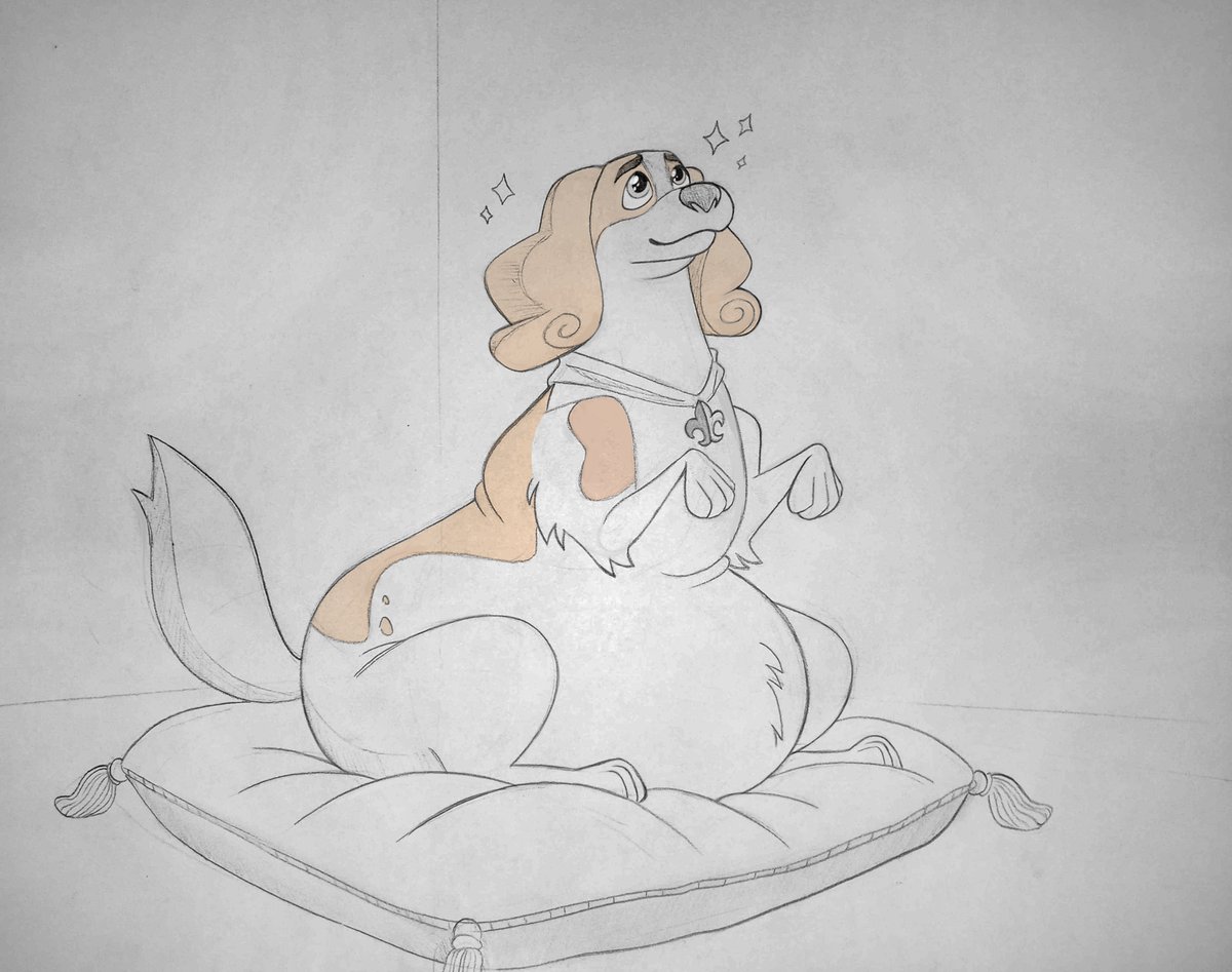 TheDandyDuke's tweet photo. Sketch for @KelseyPDrummond !
*Slaps tum* "Cette petite merveille peut contenir une sacrée quantité de hors-d'œuvre." https://t.co/vIcfTCSoyo