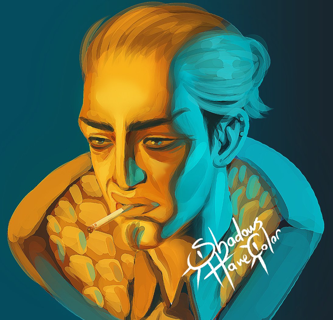 ShadowsHveColor's tweet photo. > what's that? 
> no, I will not be having less saturated tones to balance the saturated tones even though that would benefit the piece
> thanks https://t.co/KrSrDzSgds