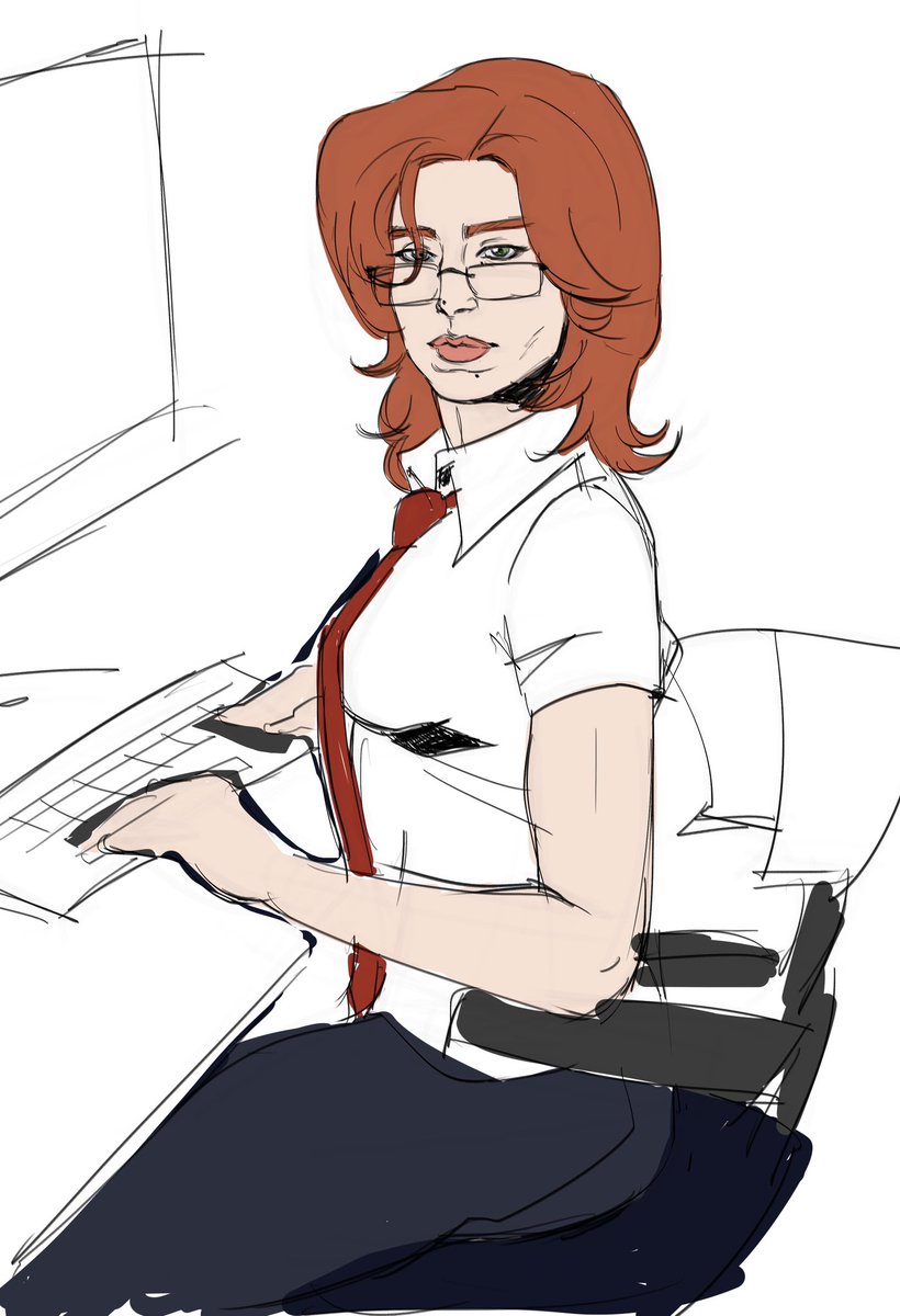 cybrfrd's tweet photo. quick sketch for #babsday :)) #dc #oracle #batgirl https://t.co/i5Ynkkcz2C