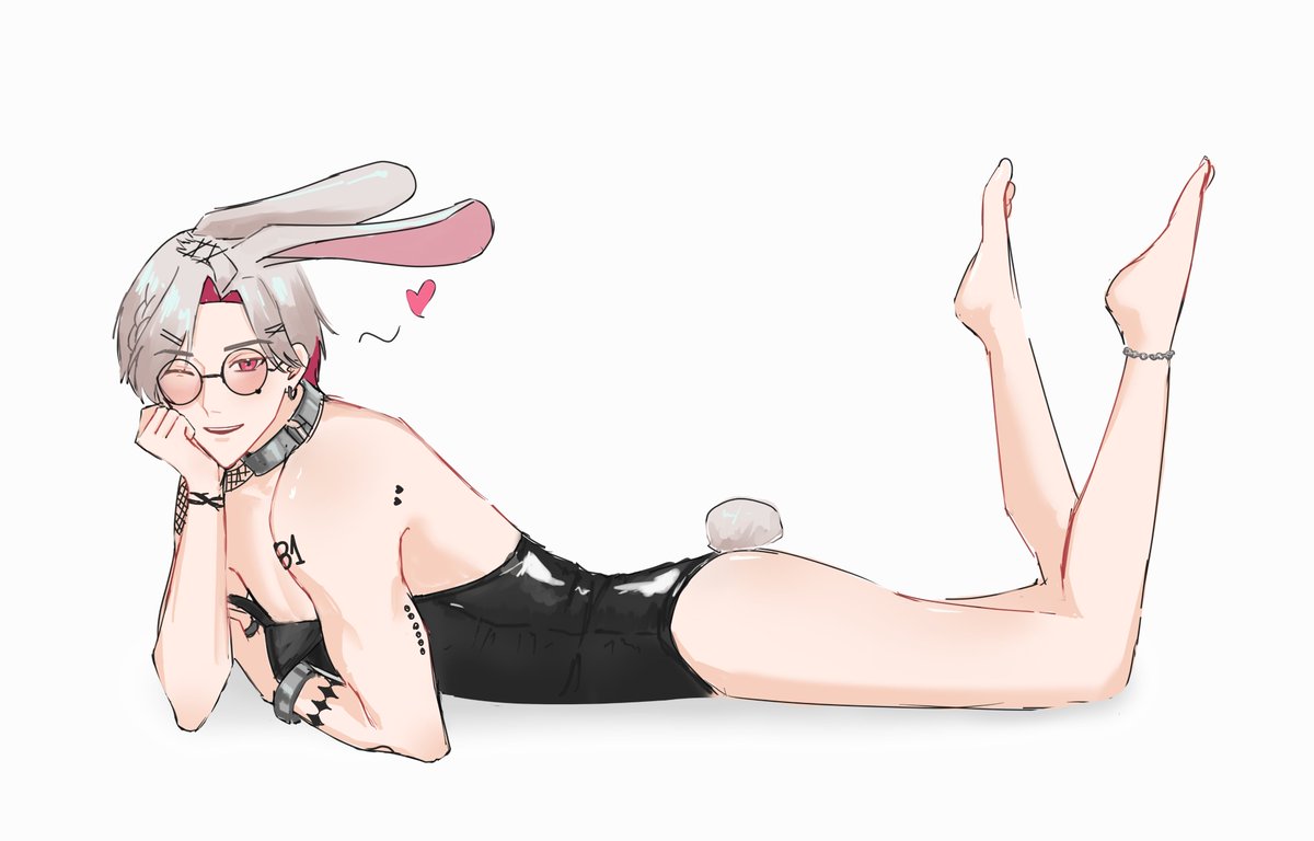 p0r0to's tweet photo. wdym he isn't a bunny guy? i thought he was bunny boy senpai or something like that #LockArt https://t.co/FPGLMx4tQn