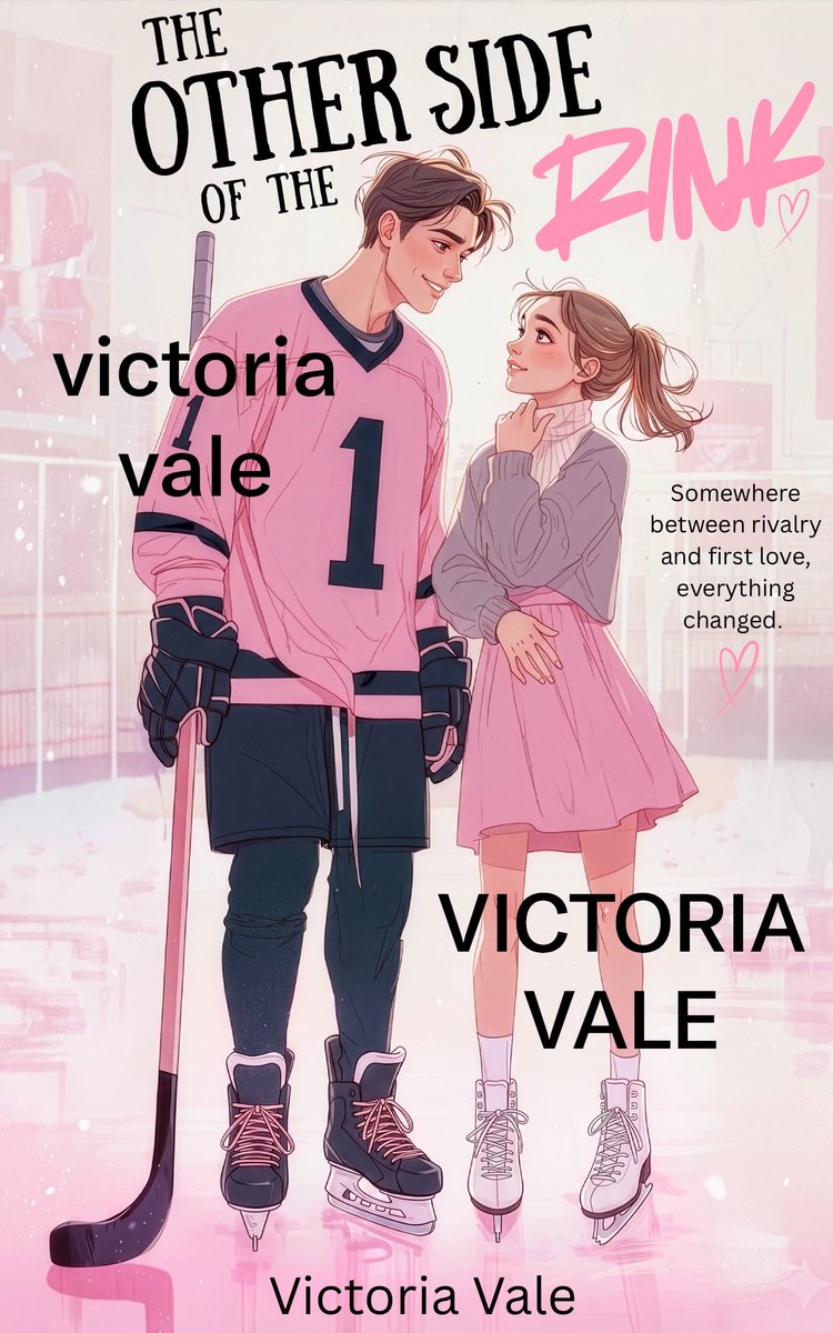 theevictoriav's tweet photo. 🏒✨ COVER REVEAL ✨🏒

Introducing The Other Side of the Rink! A hockey romance coming soon. Chapters 1–3 are officially done, and I’m working hard to finish this one alongside my first novel. Both are expected to be finished by February 2027! 📖✨

#BookReveal #HockeyRomance https://t.co/CNjGGRTD0f