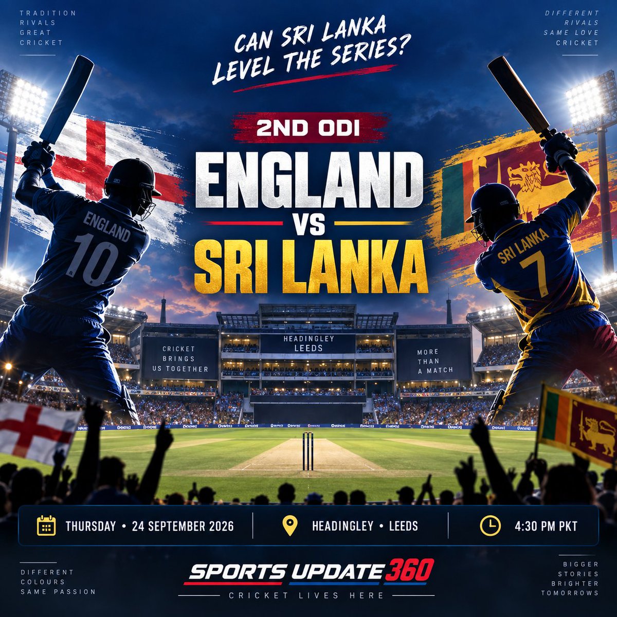 betproexchdubai's tweet photo. ๐ WhatsApp for ID: DM please
ENGLAND ๐ด vs SRI LANKA ๐ฑ๐ฐ โ 1ST ODI! ๐
๐
22 September 2026
โฐ 4:30 PM PKT
๐๏ธ Banks Homes Riverside, Chester-le-Street
๐ฒ Download App Now
https://t.co/rIXfX7z4Rb
#BetPro #BetProID #ENGvsSL #wolf777 #luckyzone #EnglandVsSriLanka #SriLankaCricket https://t.co/bY5v2z9WFT