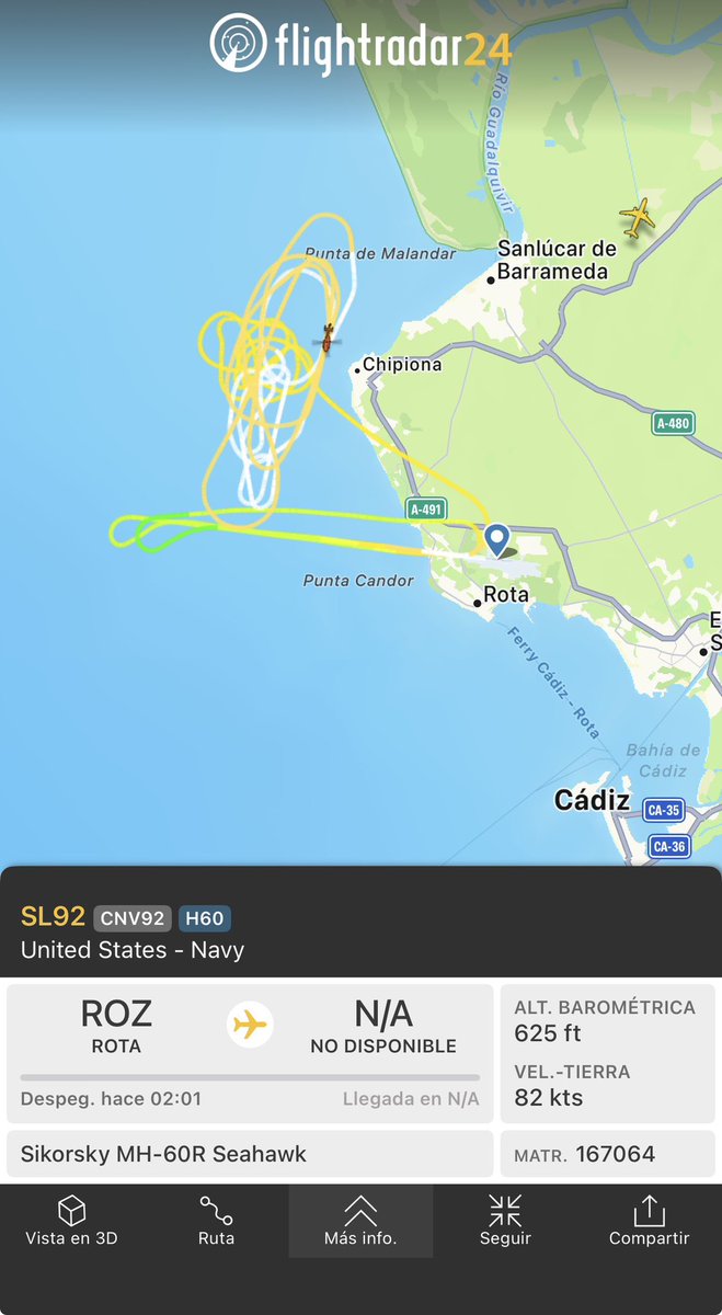 soyvictorjac's tweet photo. 2 F18 aterrizando en #Málaga  a las 23:30 de la noche…
Mientras tanto en #rota 
Son los ejercicios de #eagleeye ?? https://t.co/5MzkTItynE