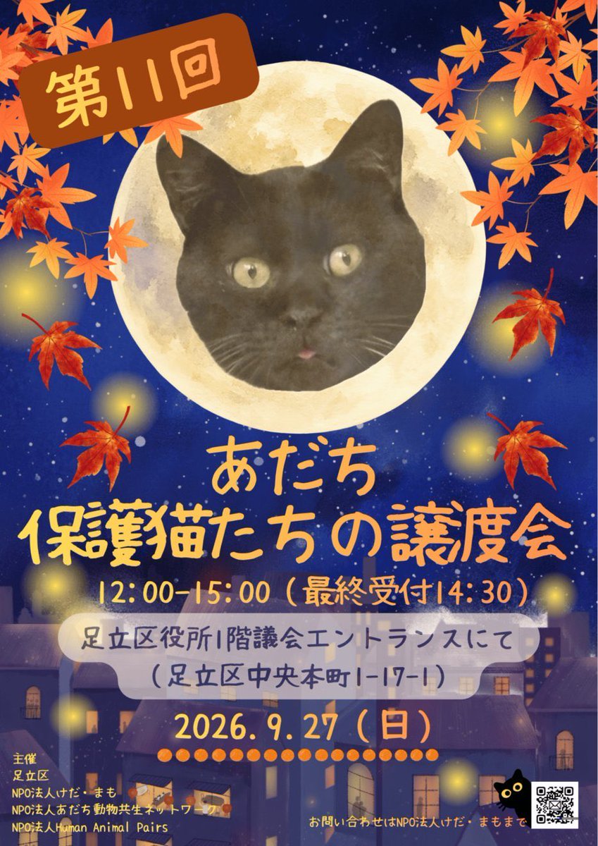 NPO86247662's tweet photo. 9/27（日）は足立区役所へ！

当日の参加猫が決定しました👏♡

当法人からノミネートされた30匹の保護っ子たちが新しい家族を待ってます🧑‍🧑‍🧒

予約不要ですが、整理券配布があります。時間制限あり🙇‍♂️

ぜひご来場お待ちしてますっ

#足立区
#譲渡会
#NPO法人けだ・まも https://t.co/6NmoMjBKiG