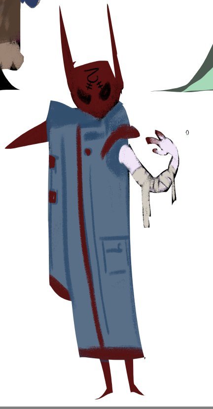 Kaswishper's tweet photo. This one's look was copied from Tord
The thing about lore is that the iterator has a very obsession with feeling "alive", and replaces body parts with body parts of living beings, and as if here in the picture he is already with a slug hand https://t.co/QAPCIb91cL