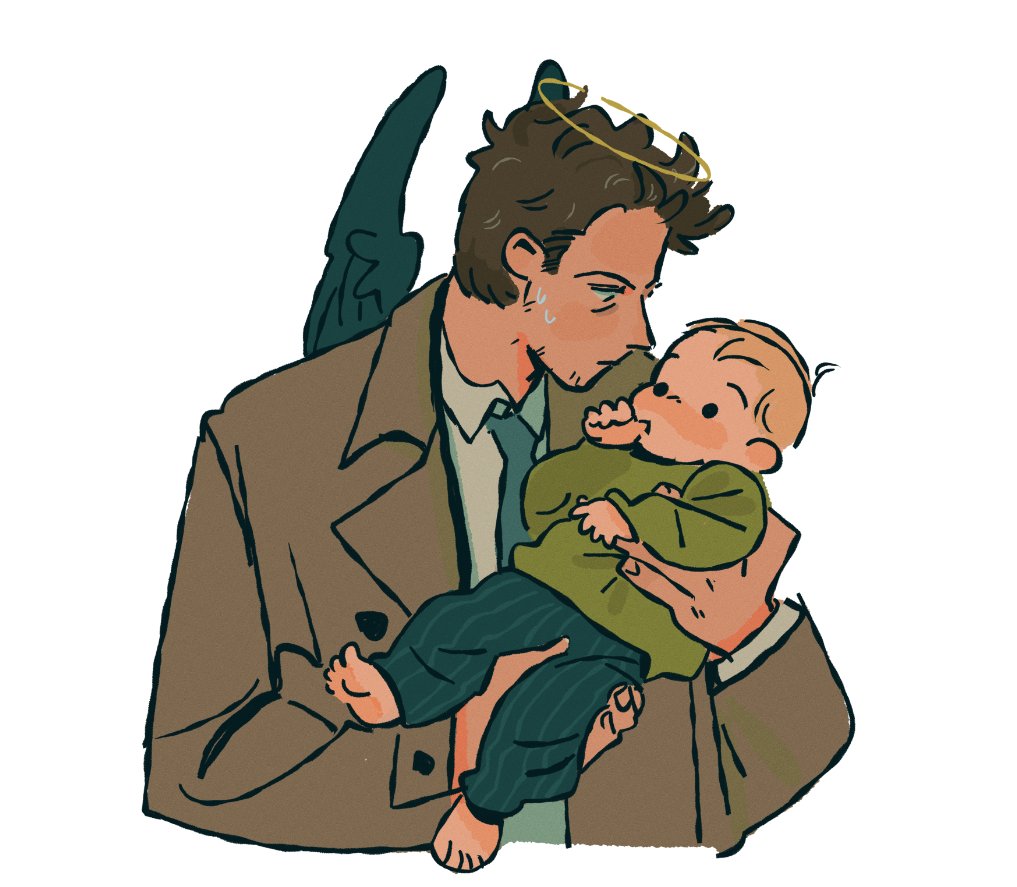 beybuniki's tweet photo. Cas &amp; little Castiel https://t.co/FEZmY1Be1F