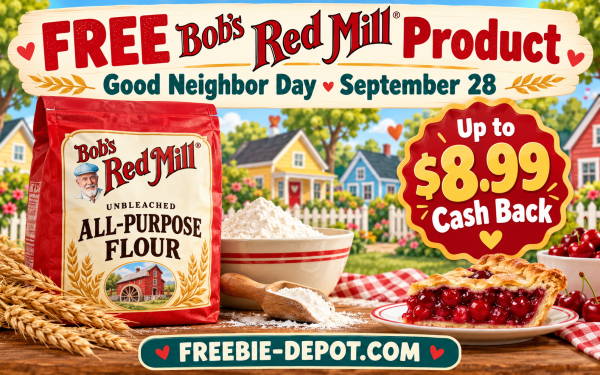 FreebieDepot's tweet photo. Get a FREE Bobβs Red Mill Product After Cash Back for Good Neighbor Day https://t.co/K2nKZToCo4 #BobsRedMill #GoodNeighborDay #FreeAfterRebate #FreeFood #FreeGroceries #CashBackOffer #GroceryDeals #BakingDeals #FreebieAlert #FreebieDepot https://t.co/y0fbk4zuy7
