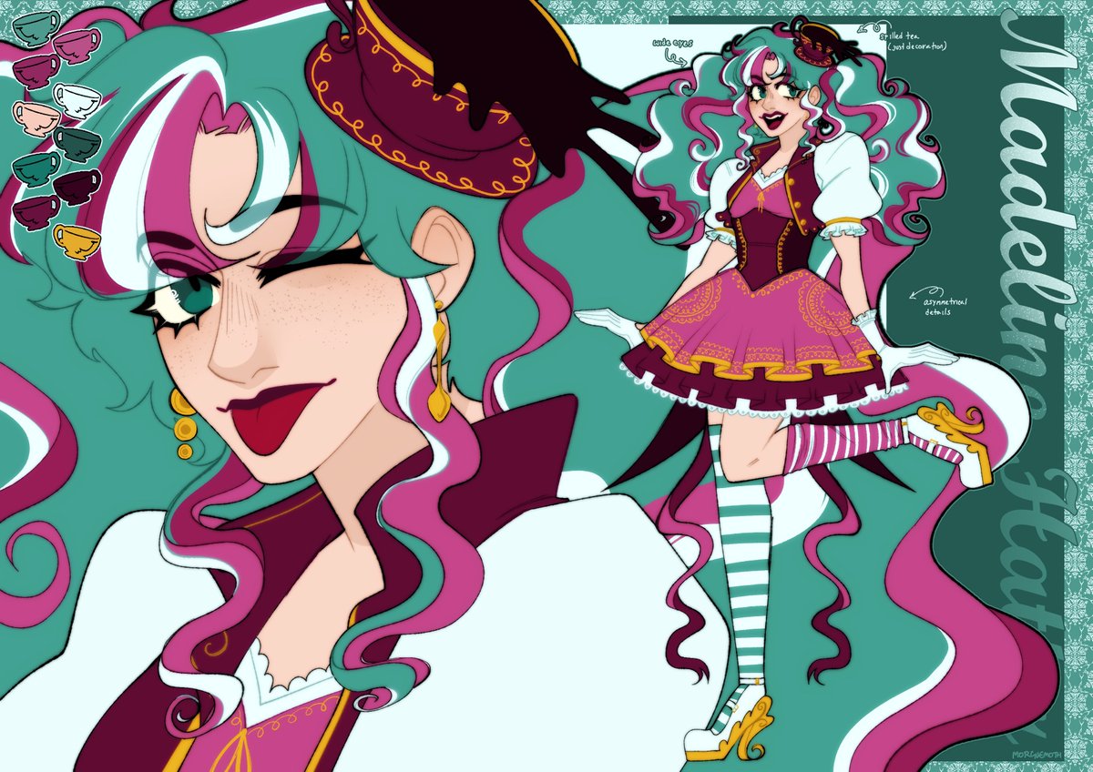 m0rguem0th's tweet photo. this video's been out for over a week i should REALLY link it here, shouldn't i?

rebel redesigns! raven, maddie, darling, cerise, cedar, kitty, and hunter

[1/3]
×××
#everafterhigh #art https://t.co/hklQXXijId
