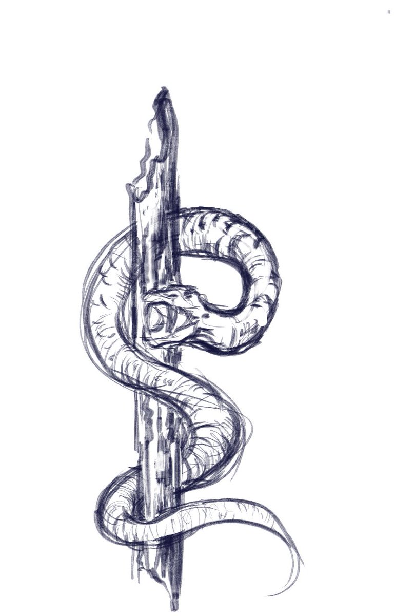 MarLinArtist's tweet photo. So this is why I started my tree bark practice in the first place.

I had a bunch of old unfinished pieces on my mind. I started finishing the one with the snake and realized I just can't feel how to draw tree bark properly

#WIP #ArtProcess https://t.co/ugc9xNPx3i