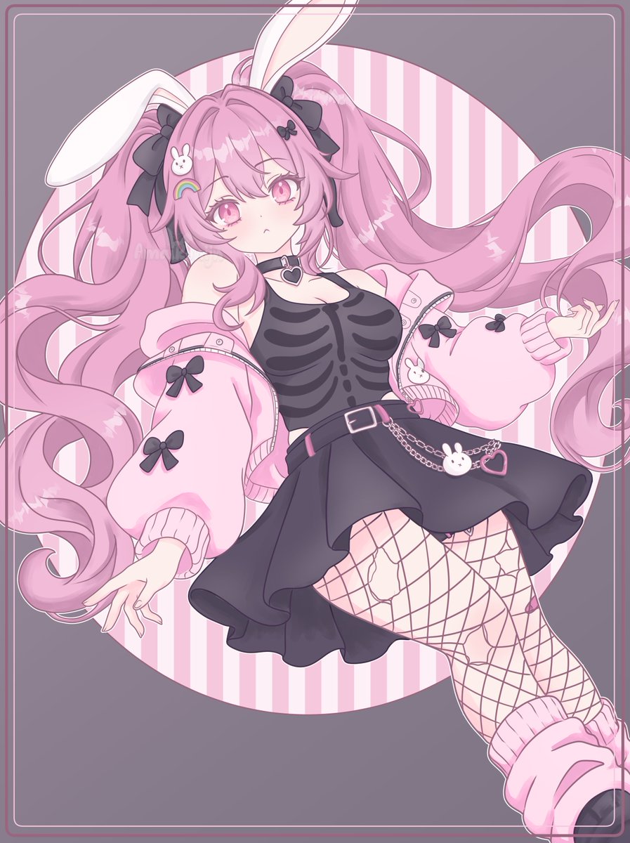 DecayedUsagi's tweet photo. Hi, I'm S̶a̶u̶l̶ ̶G̶o̶o̶d̶m̶a̶n̶ AmaiKonijn. Did you know that I am versatile? The constitution says I am. 🩷🌸

Jokes asides, I tried a more cutesy style ( ＾ω＾ )
#cuteart #animeart #digitalartㅤㅤㅤㅤ https://t.co/QO9sjqzKBF