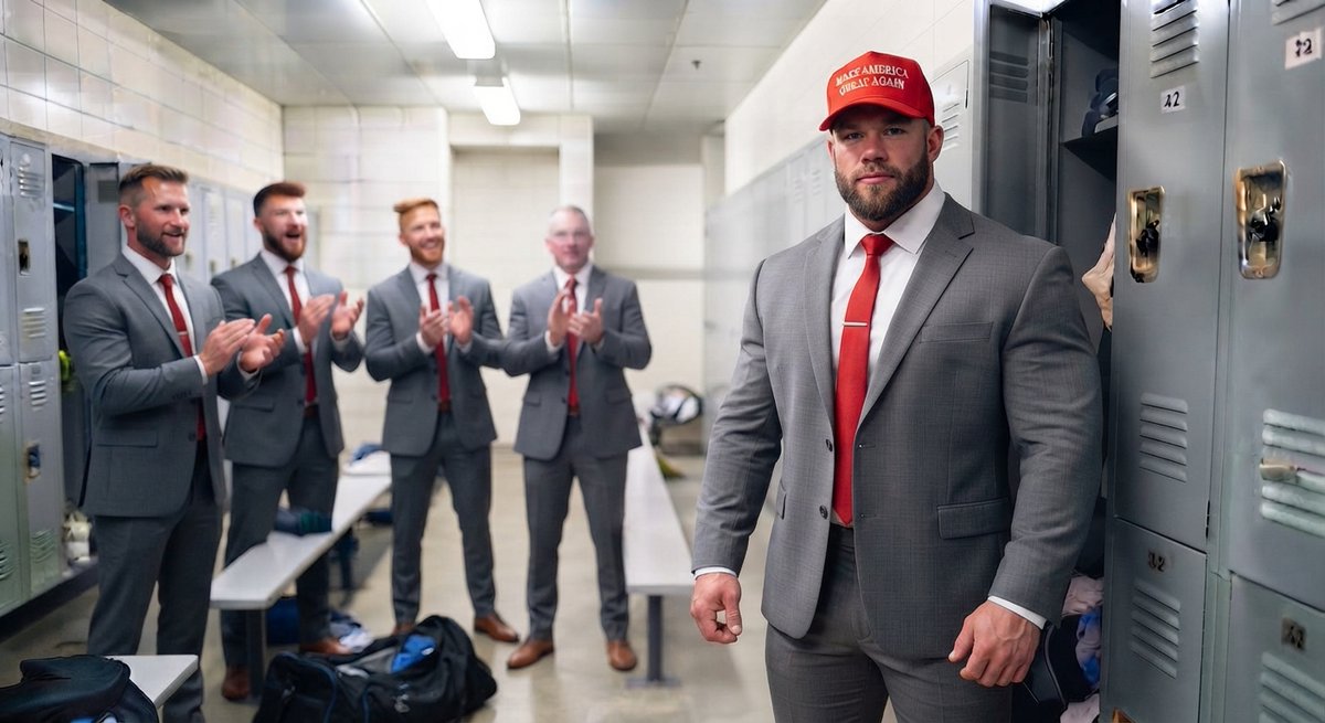 magaeuclid's tweet photo. Part 2/2

When the other men came up to him, he thought he'd be embarrassed. But a firm handshake and a kind word fills him with a feeling of power. And why not? He has always been like this:

Confident
Strong
Unapologetically conservative https://t.co/sXmqWOj74W