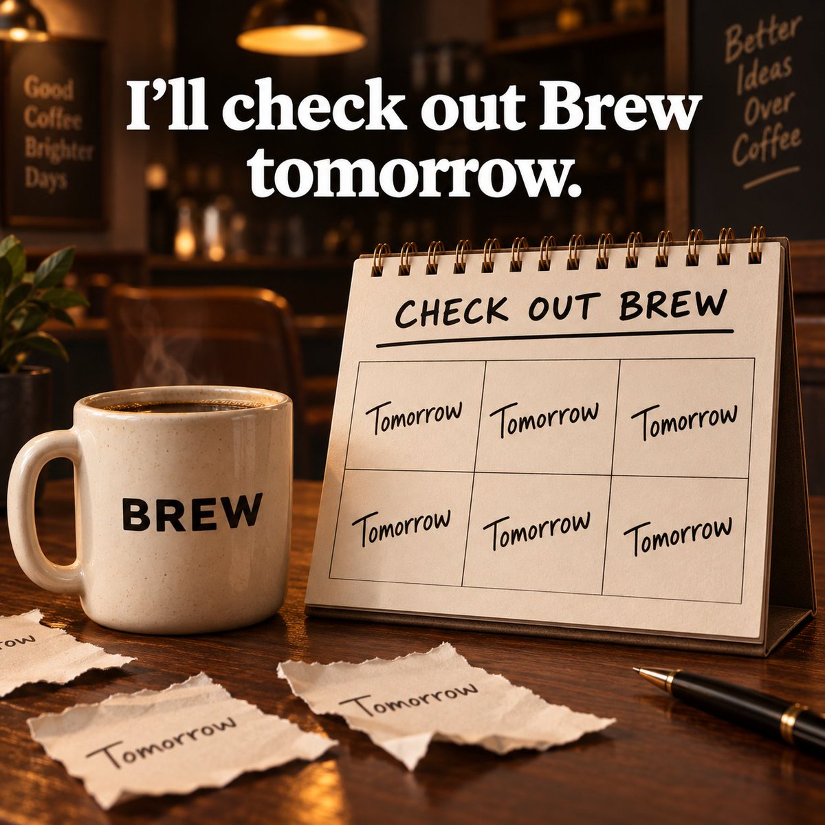 brewdotfamily's tweet photo. The “I’ll check out Brew later” guy has been saying that every day. 👀

Make today the day. Check out https://t.co/8S2wrIs3Qx.

Brewers, tag that friend. ☕️ https://t.co/AuRCejRxbY