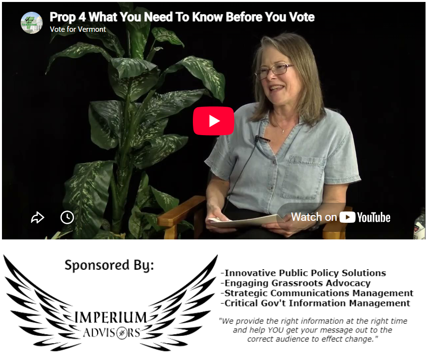 CampaignForVT's tweet photo. This week on VFV, Pat leads an interview with a group critical of Vermont's Proposition 4 (a proposed Equal Rights Amendment to the state constitution), arguing the wording is flawed, could create a hierarchy of rights, and could lead to unintended consequences like preferential treatment and ambiguous court interpretation.

https://t.co/CQZYl3EjKa