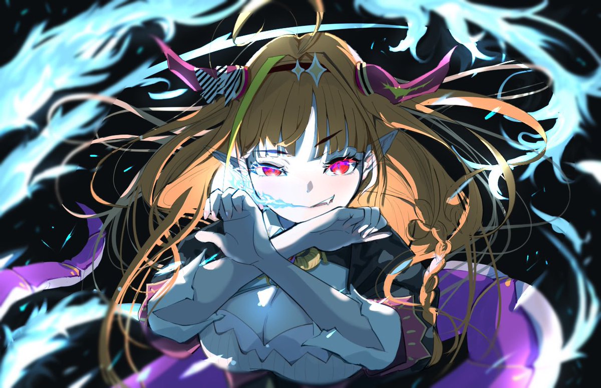 moon2dog's tweet photo. ゲボかわドラゴン
ホロライブオルタナティブの動画でドラゴンの姿で戦う会長を見て、人の姿で戦う姿も見たいと思って描いた
(2021.6.19) https://t.co/xwwnP0NHya