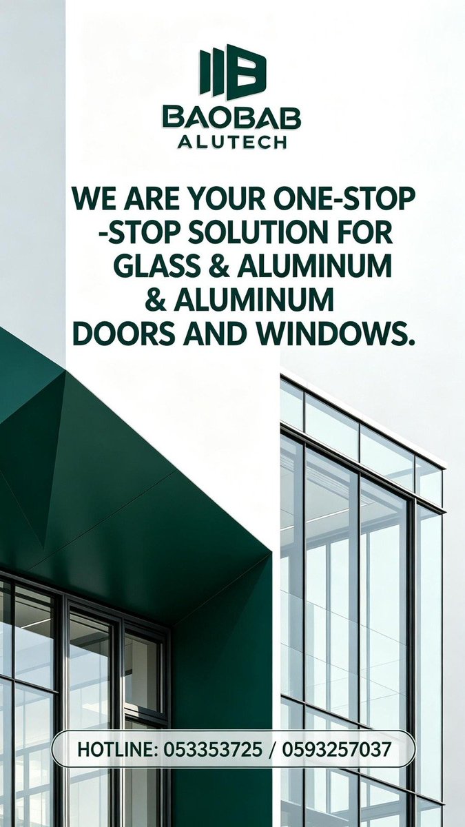 BaobabAlutech's tweet photo. Call the numbers on your screen to enjoy our discount on your project https://t.co/OE3AEsYhnO